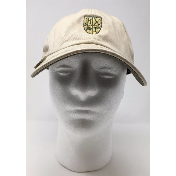 Live United Polo Baseball Cap Embroidered Beige Ahead Extreme OSFM Strap Back - Picture 1 of 12